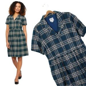 Plaid shirtwaist dress by Joanie Lg Xl